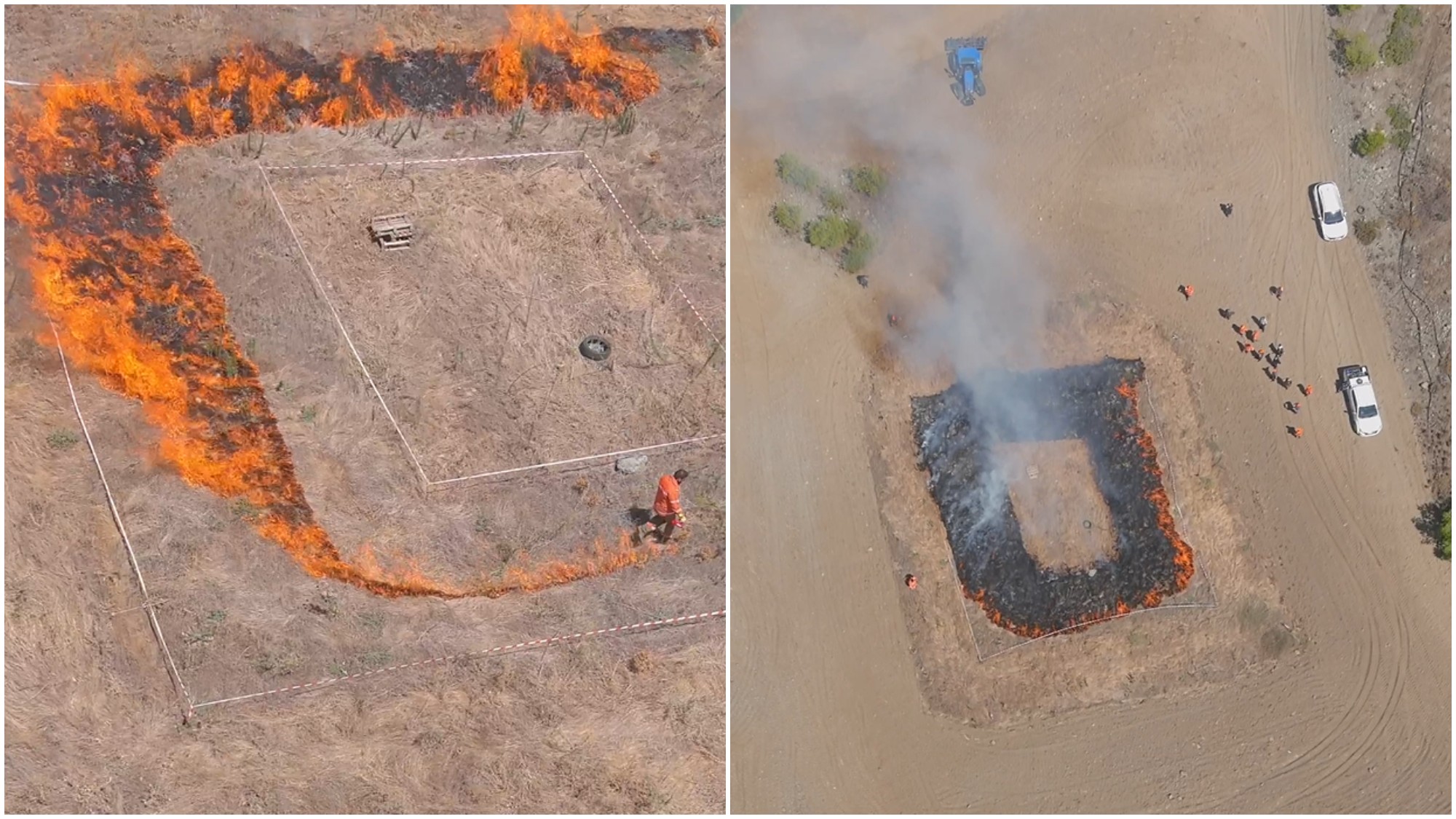New fire retardant: Frame-by-frame footage of the Forestry Department’s pilot test (VIDEO)