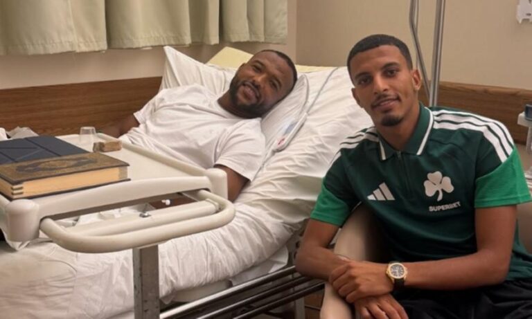 Ounai visited El Kaabi in the hospital after the match against PAOK