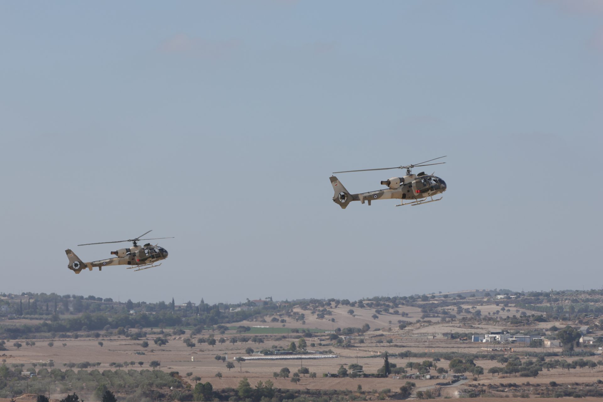 When and why will low-altitude flights take place over Nicosia?