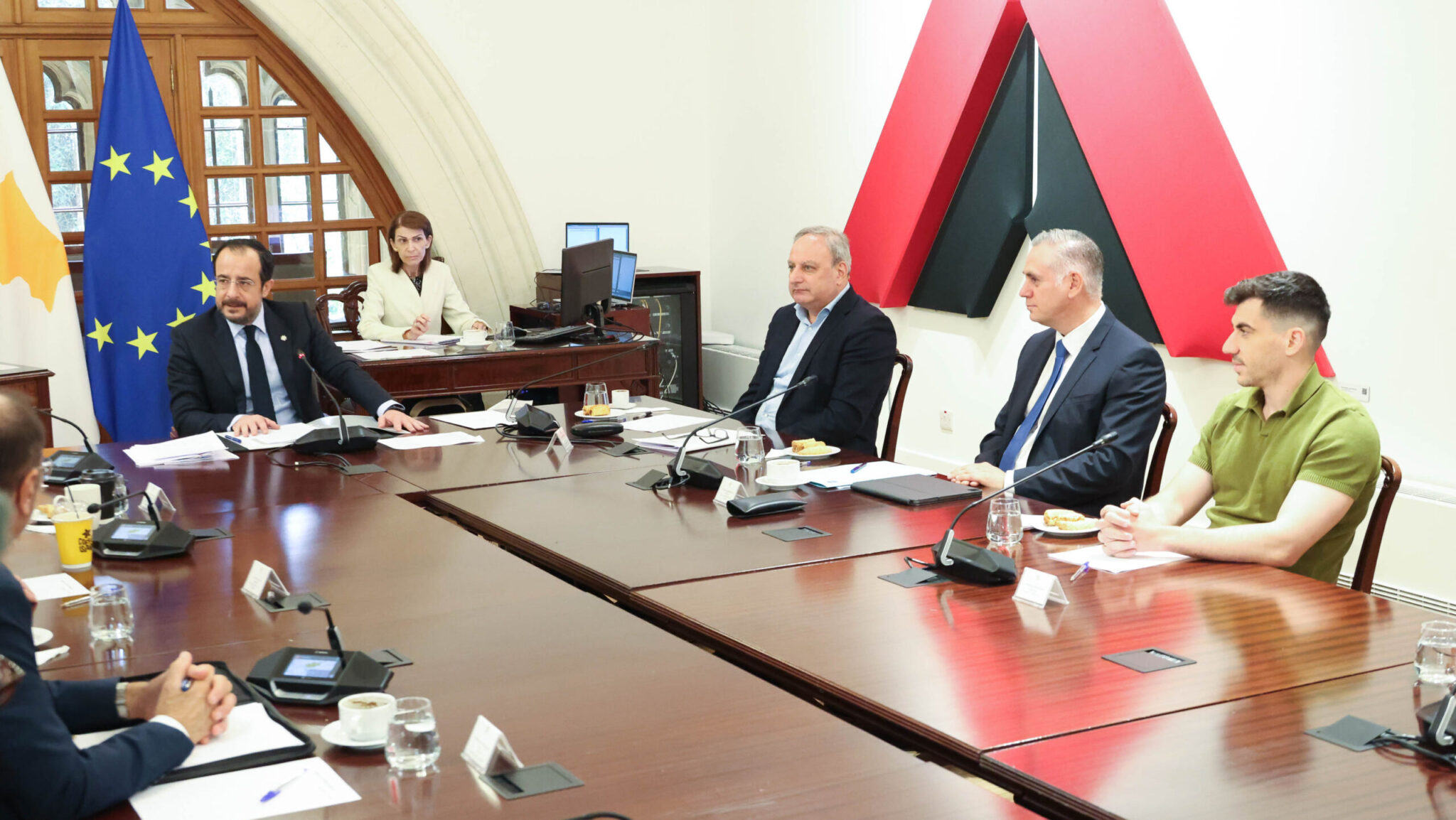 Nikos Christodoulides Briefs the National Council on Developments in New York