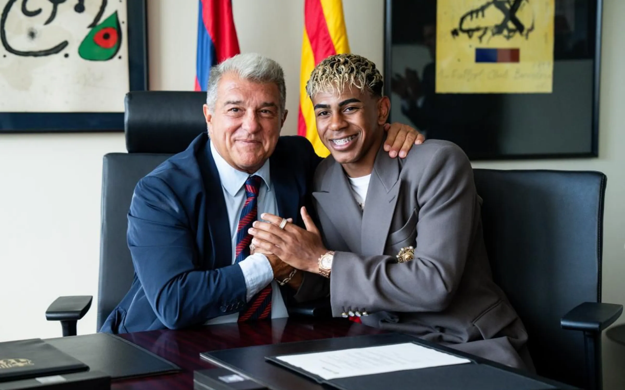 Laporta on Yamal: “Why shouldn’t he say he deserves the Ballon d’Or? Others do the same.”