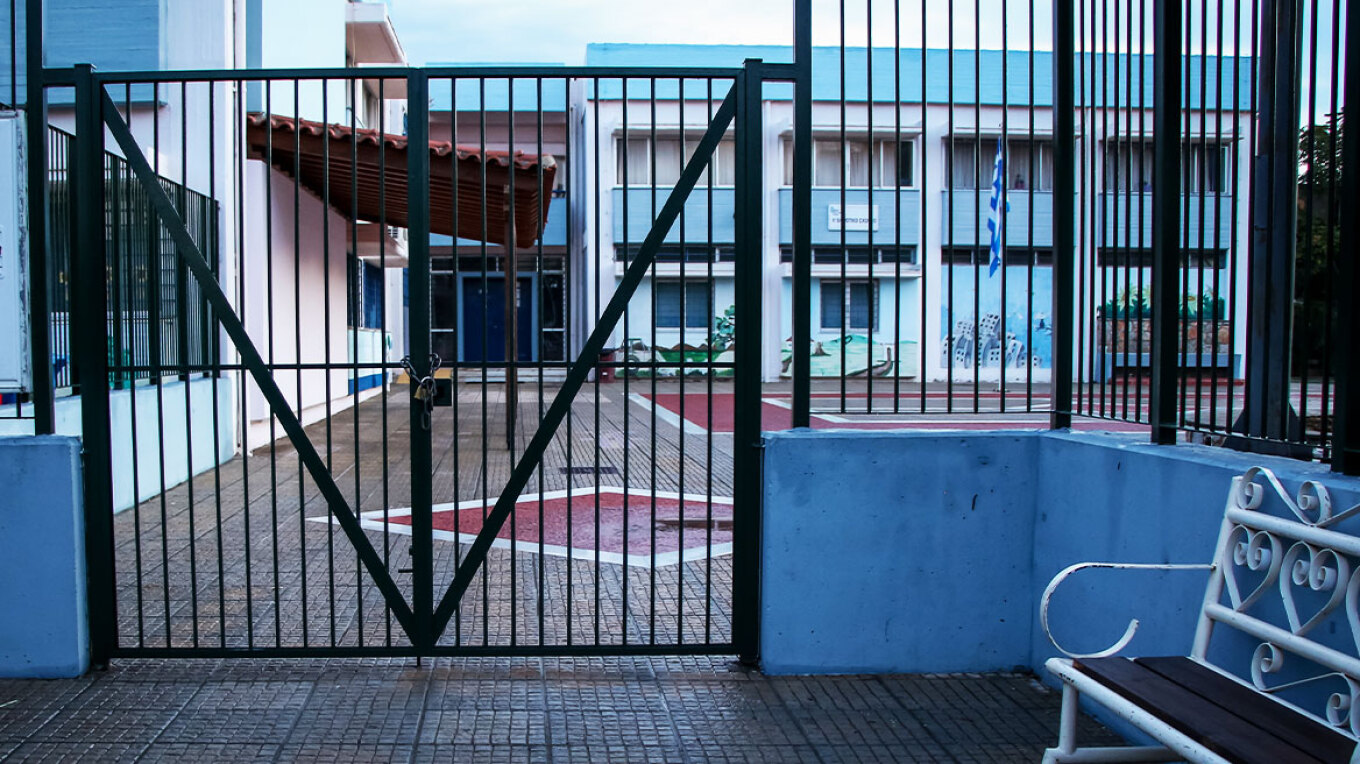 A 50-year-old high school principal who suffered a cardiac arrest outside a school in Ilioupoli has “passed away.”