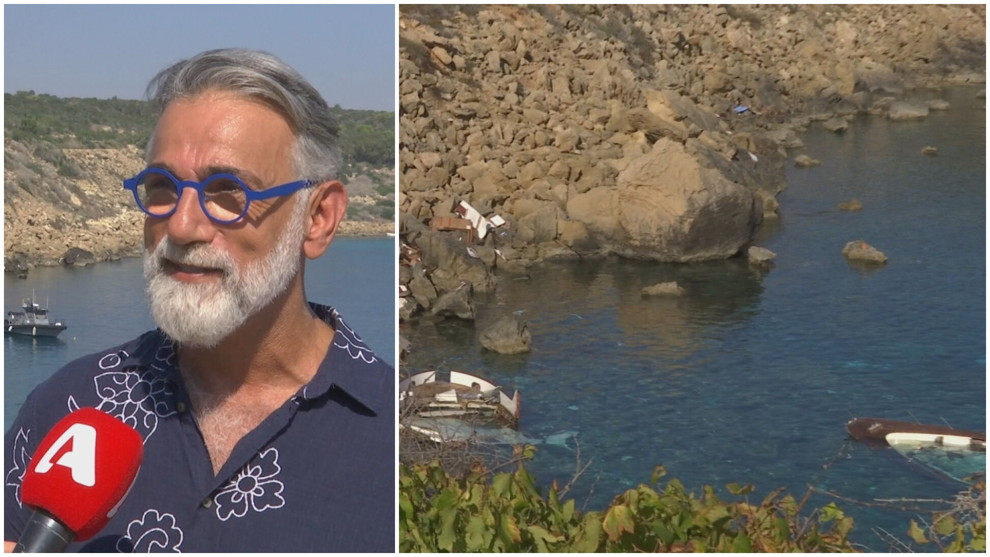 Farewell to Dimis Mavropoulos with flowers in the sea: “He left for the place he would have loved to go”