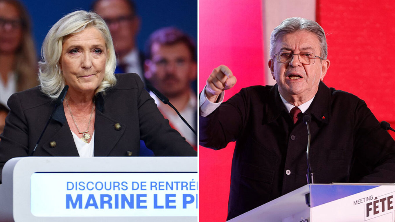 Le Pen and Mélenchon are on their way to the second round of the French presidential election; the center is sidelined