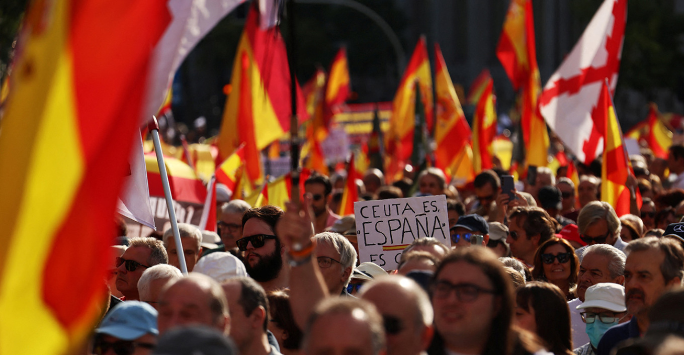 Protest in Madrid over Ceuta: Thousands Take to the Streets Against the Sánchez Government