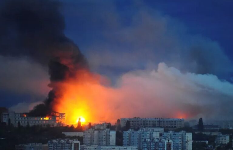 Russian missile strikes on Kyiv and Odesa