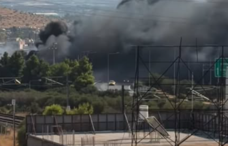Fire in the Xiropigado area of Mandra: A message was sent via 112 regarding the thick smoke