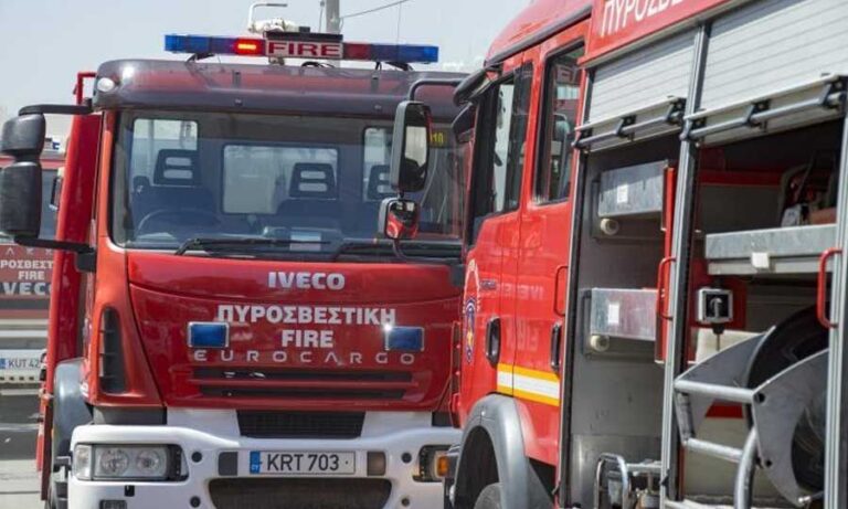 Fire Department on the Scene: Fire Near a Concrete Plant in Nicosia