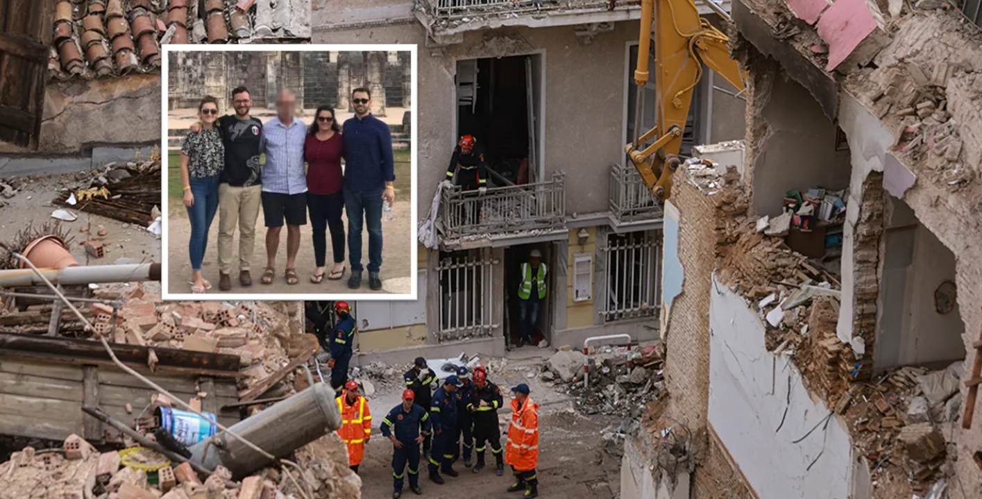 Two of the victims of the tragedy in Plaka were a newlywed couple who were in Greece on their honeymoon.