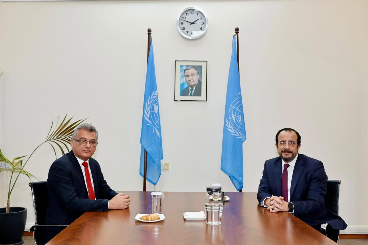 Christodoulides, Erchurman, and Guterres: The possibility of a trilateral meeting in New York remains open