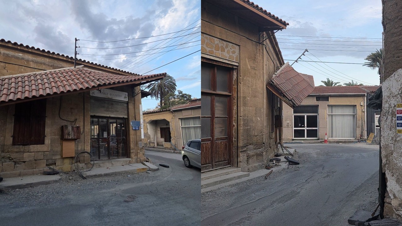 Alarm in Strovolos: A shelter collapsed; recommendations for drivers and pedestrians (PHOTO)