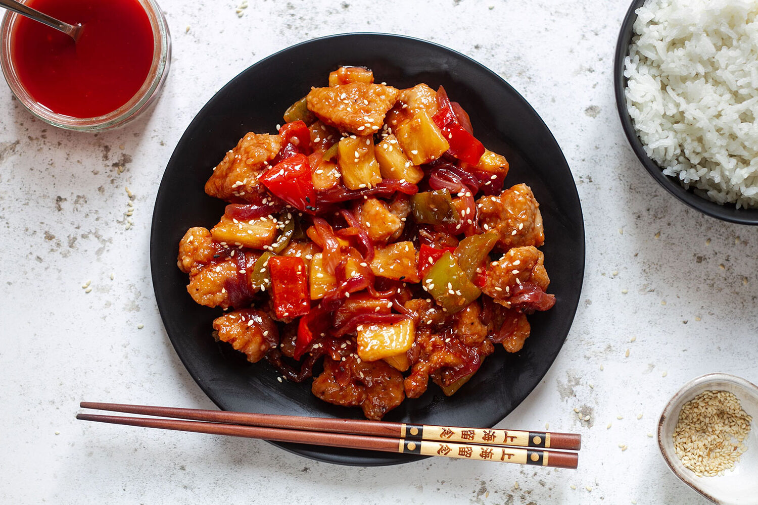Chicken with Sweet-and-Sour Sauce