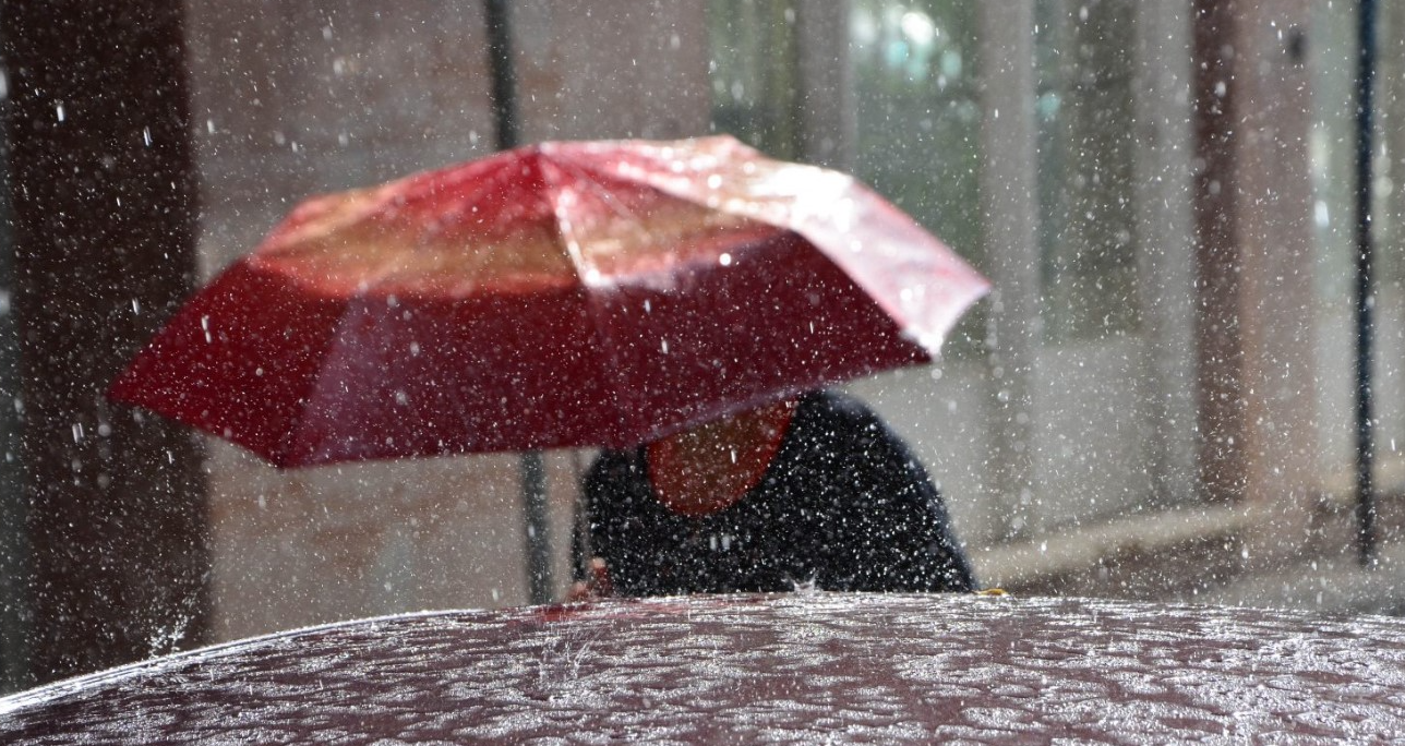 Bad weather on the horizon, with rain, thunderstorms, and hail