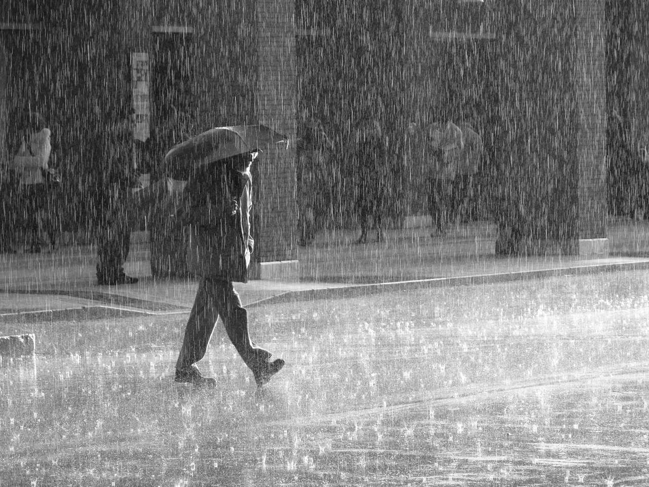 Unstable weather, with rain, thunderstorms, and a drop in temperature