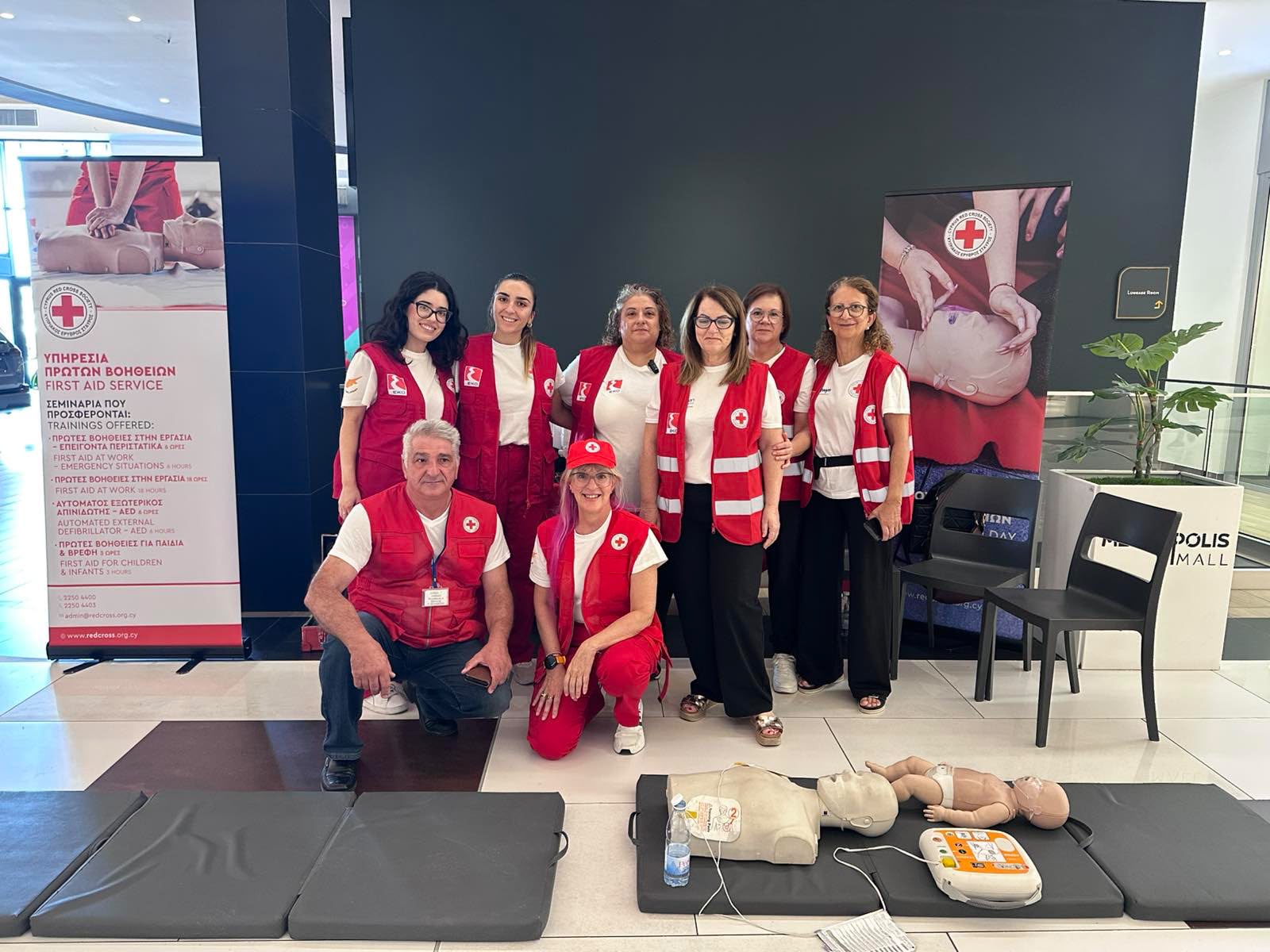 The Cyprus Red Cross marked World First Aid Day with activities for the public