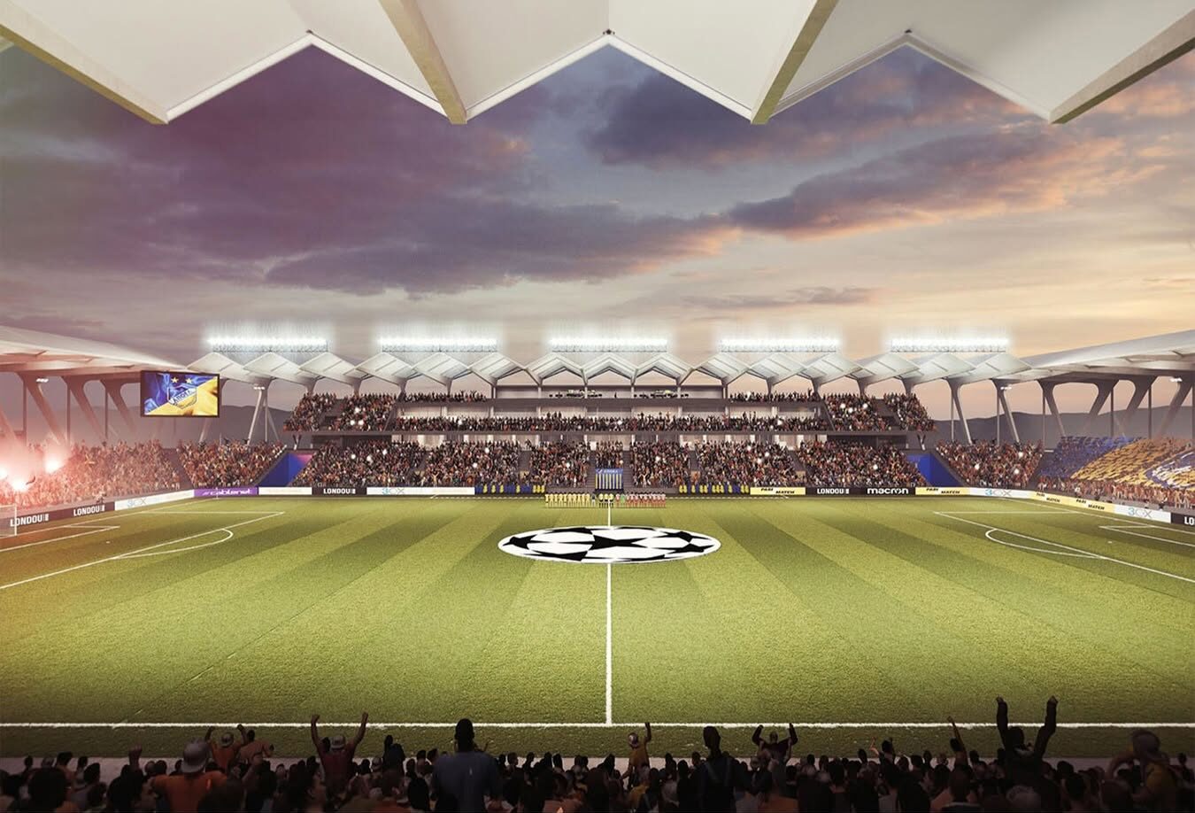 Photos of APOEL’s new stadium – Seating capacity ranging from 16,000 to 20,000