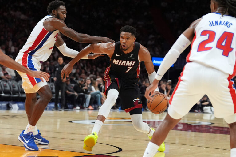 Heat-Pistons: Giannis scores another 36, but defense “hits” Miami hard early on