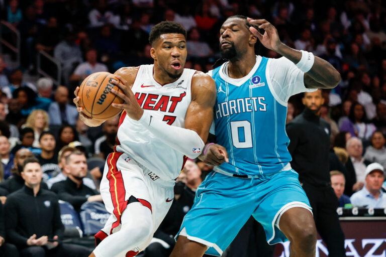 Another loss for the Heat; Giannis struggles, and a player is ejected after six fouls in Charlotte