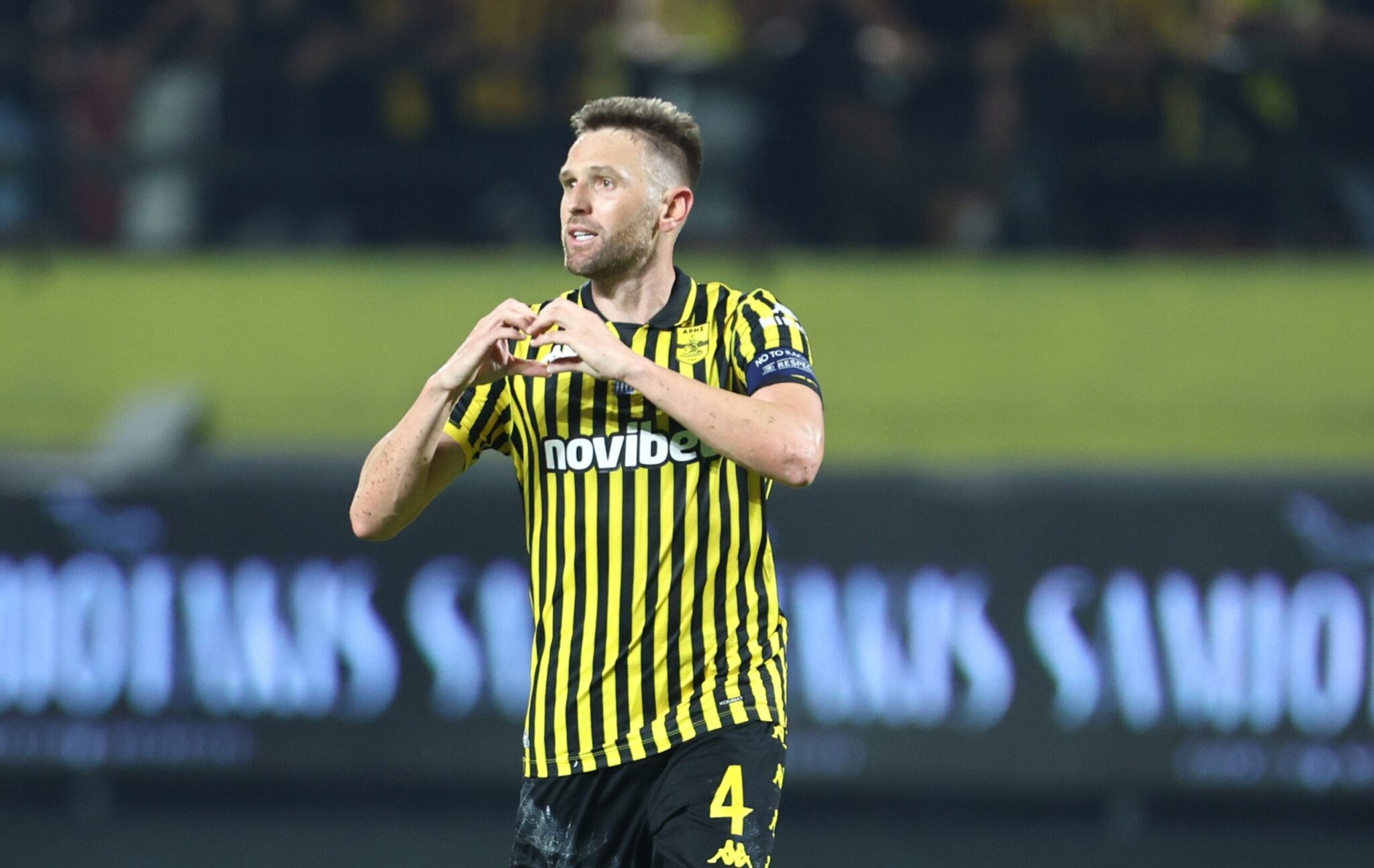 Fabbiano: Aris’s leading scorer is… a center back, and he’s chasing a historic record