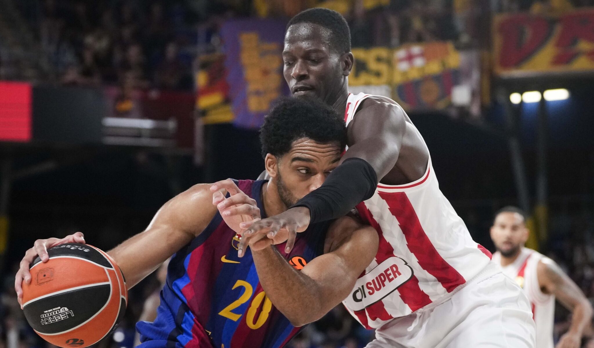 A steely olympiacos defeated barcelona in overtime and emerged unscathed from the spanish “devil’s week”
