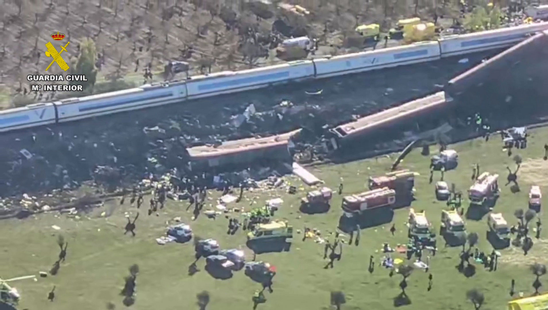 Shocking images: 64 dead, dozens injured at the site of the horrific train collision in Spain