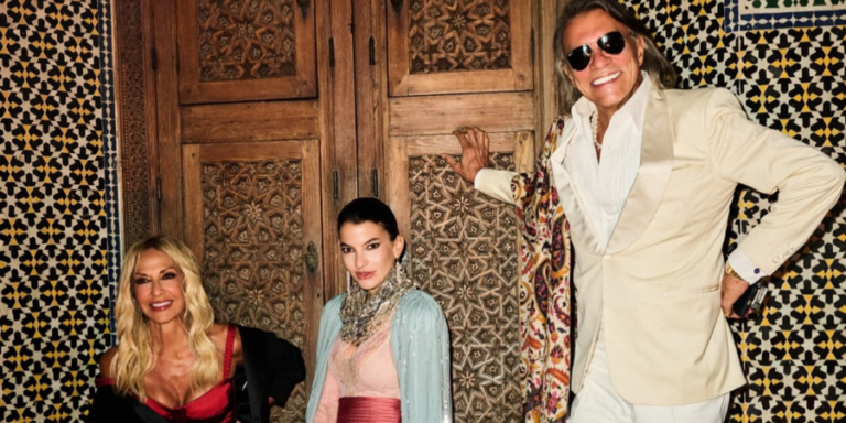 Anna Vissi: Wearing a bright red dress in Marrakesh for Dimitra Kousta’s celebration – Ilias Psinakis’s post