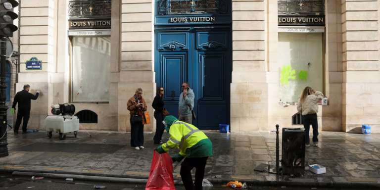 Louis vuitton and hermès targeted in looting sprees in france – Luxury, theft, and the online “black market”