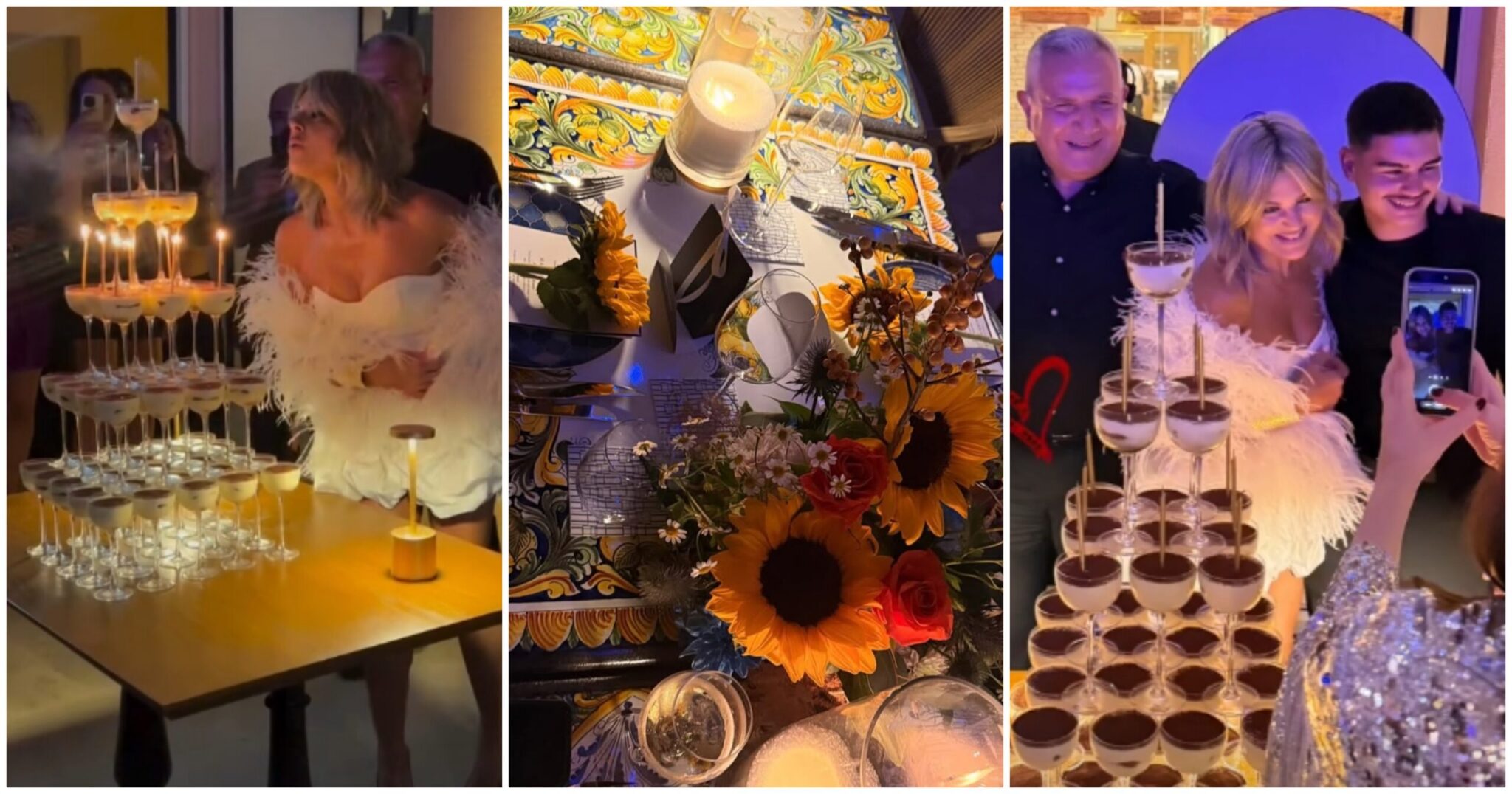 Dia Aristou: Her glamorous 50th birthday party with an Italian flair, a stunning look, and distinguished guests