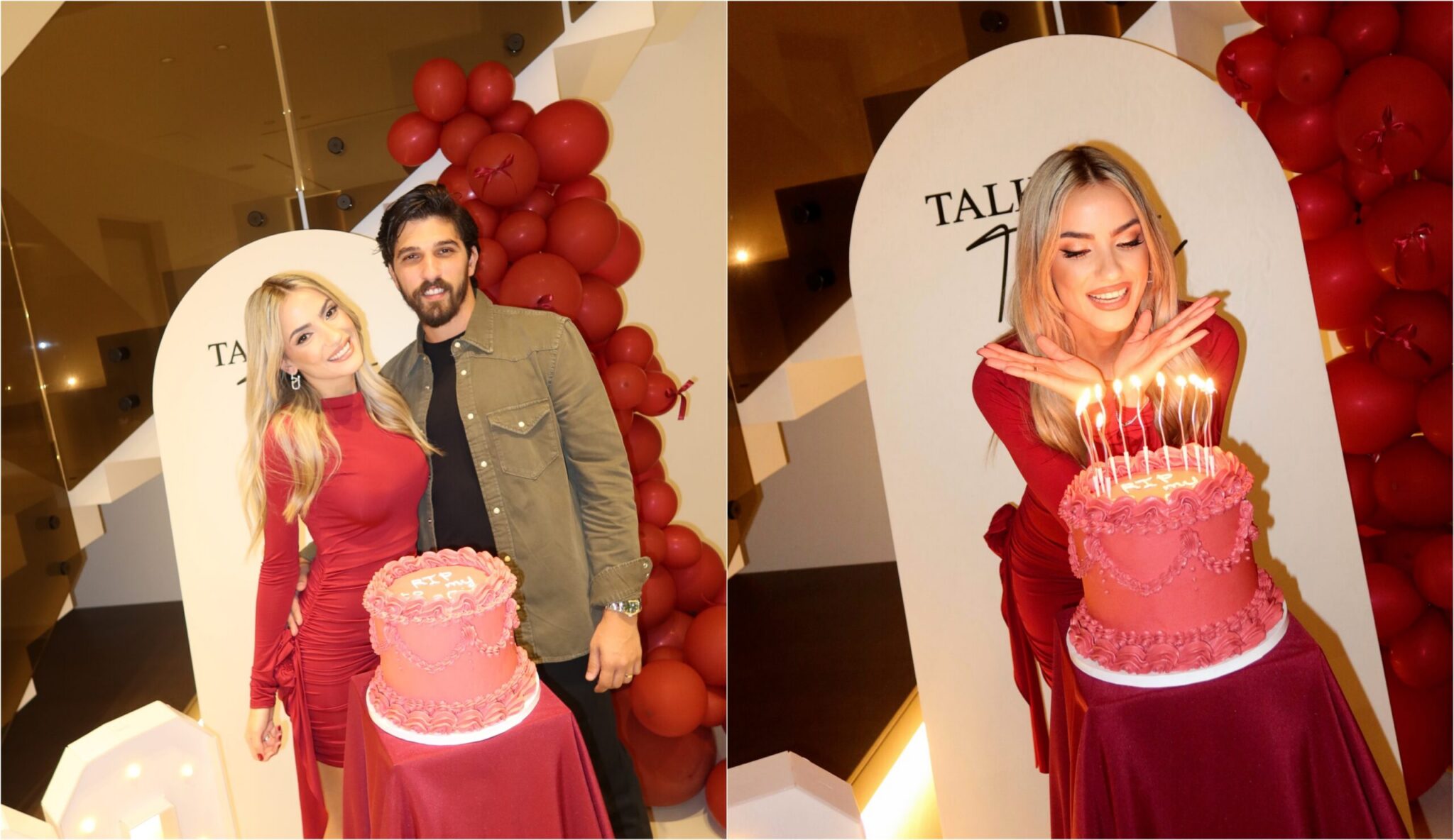 Eirini Karantoni: The spectacular birthday party with red glamour and stunning details