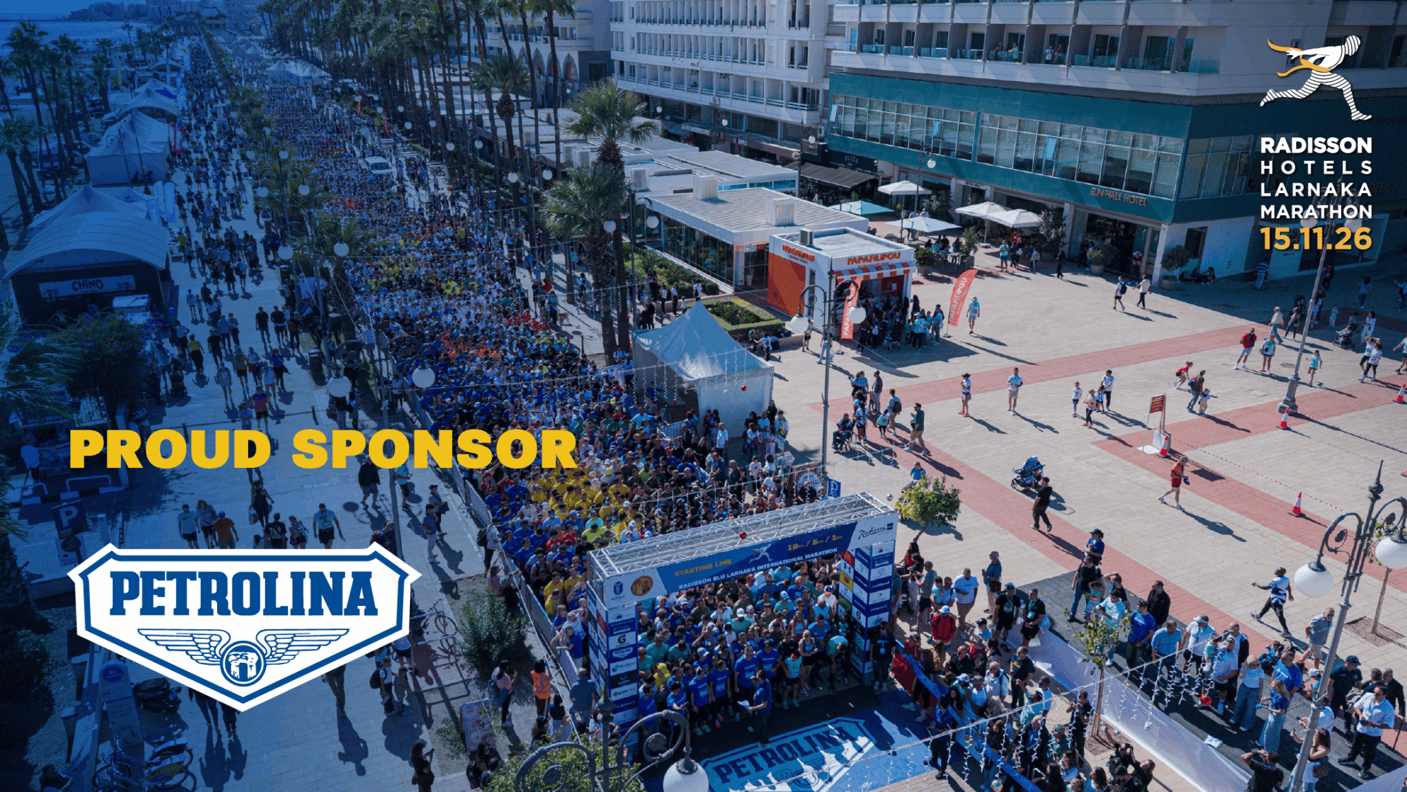 Petrolina is once again powering the Radisson Hotels Larnaca Marathon this year