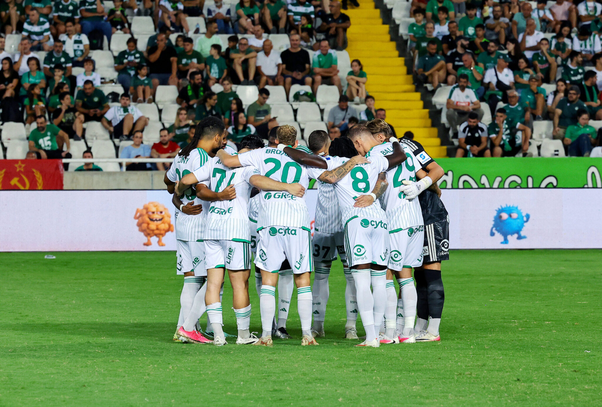 Squad featuring Koulibaly and Akintola for Omonia