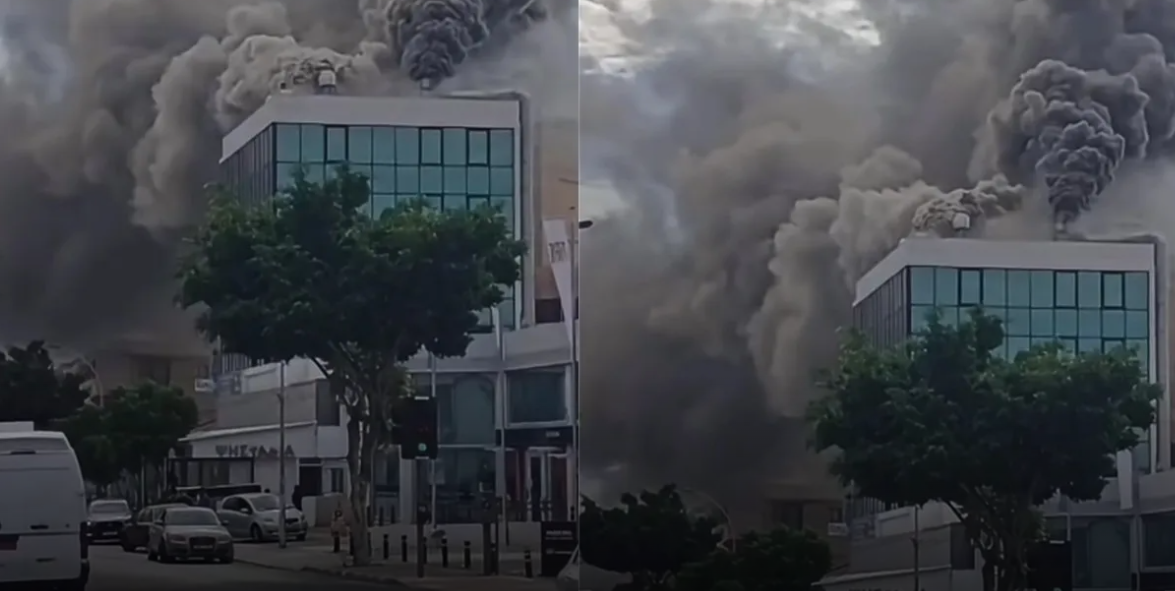 Near-tragedy: Worker in danger while inside a burning restaurant in Limassol