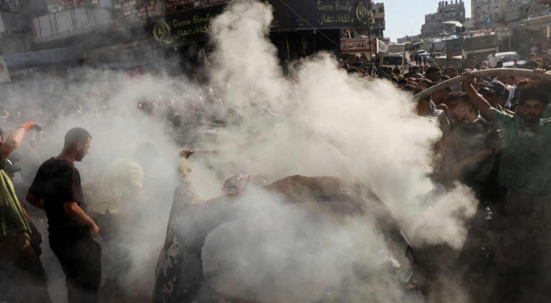 At least five dead in an Israeli airstrike on Gaza City