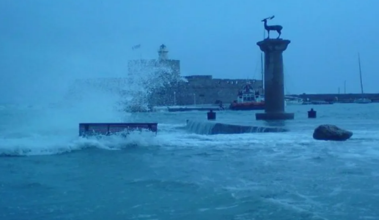 Rhodes on high alert for heavy rain and thunderstorms; fears of lightning-caused fires