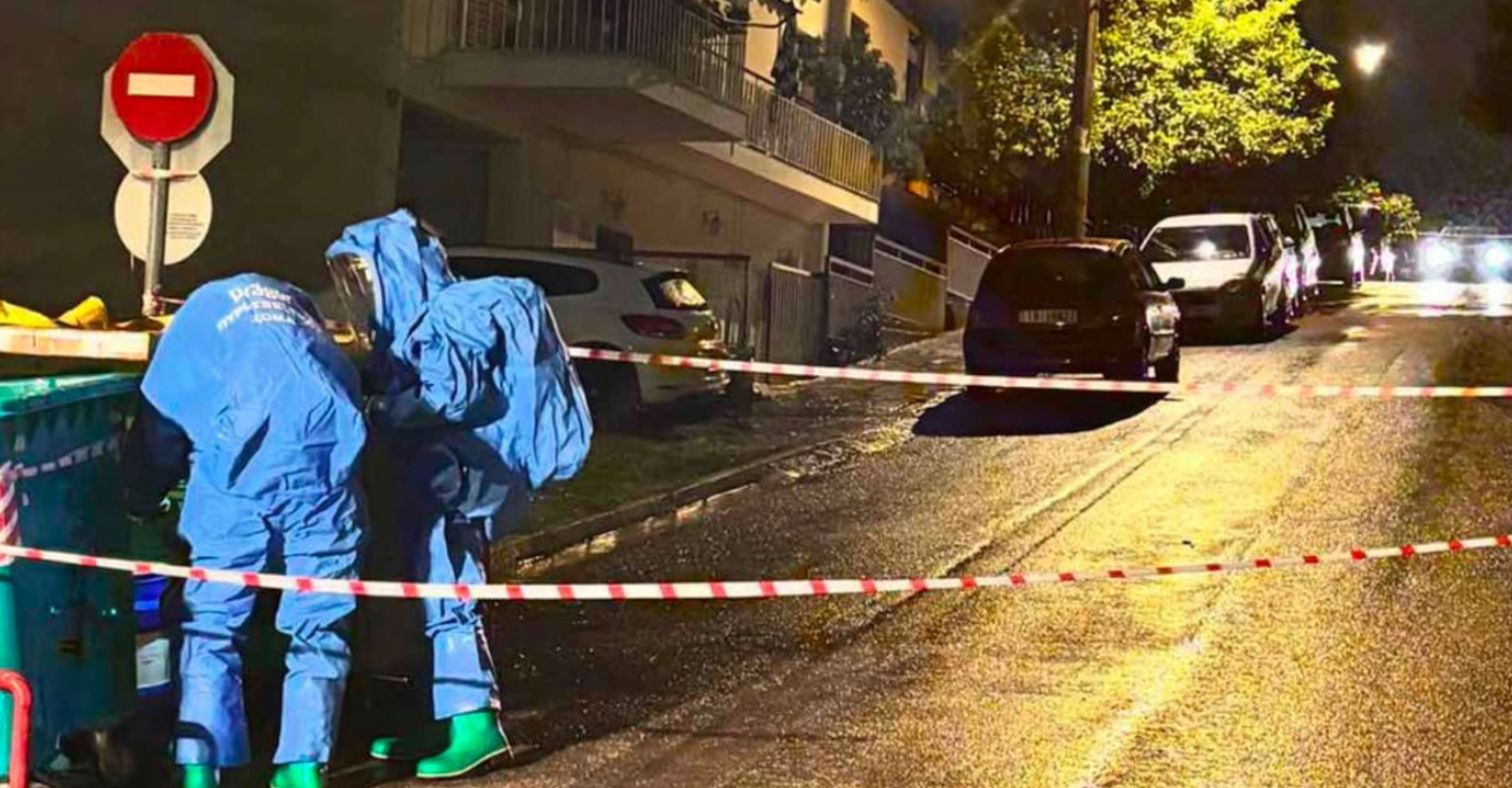Alarm in Agios Dimitrios over a container with hazardous material found in a trash bin