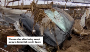 VIDEO: Torrential rains and flooding in Spain; one woman lost her life