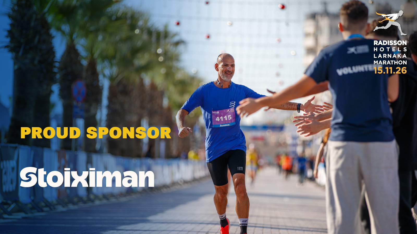 Stoiximan continues to be a strong supporter of the Radisson Hotels Larnaca Marathon