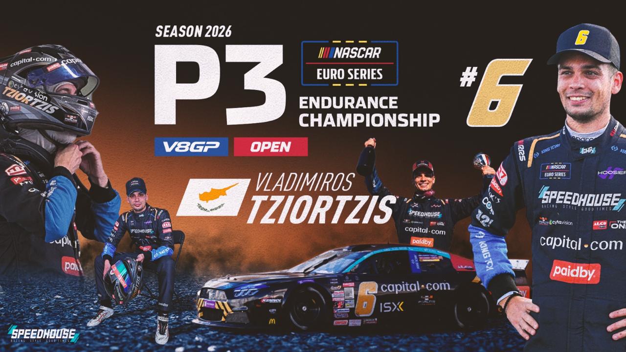 Tziortzis drove the Capital.com Ford Mustang V8 to a third-place finish in the NASCAR European Championship