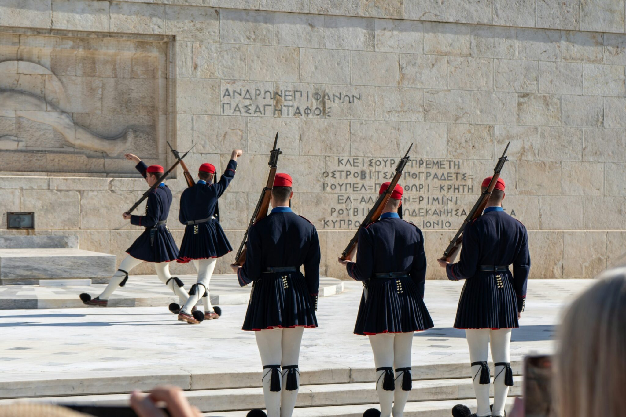 The Monument to the Unknown Soldier is getting a makeover: Out goes the asphalt, in comes Aliveri marble