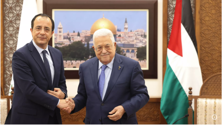 Palestinian president to visit cyprus tomorrow, to meet with christodoulides