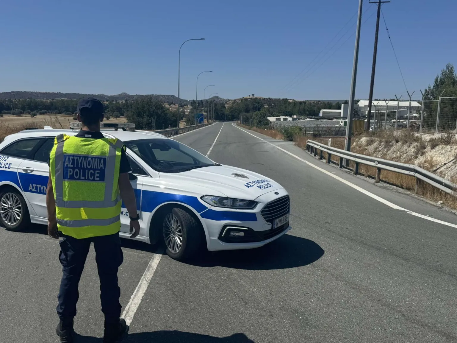 Both lanes are closed due to a traffic accident on the highway; which section is affected?