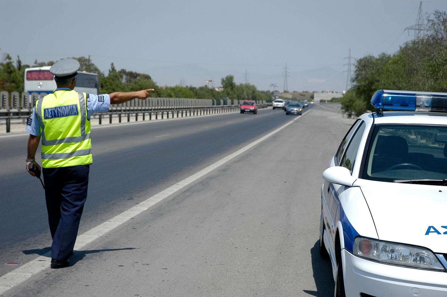 Watch out on the road! A traffic lane has been closed due to a traffic accident.