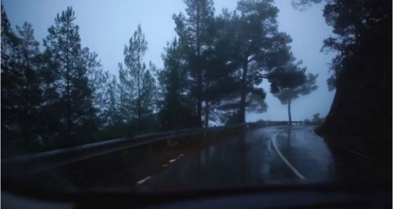 A torrent overflowed at the entrance to Akamas; here’s what the police are saying