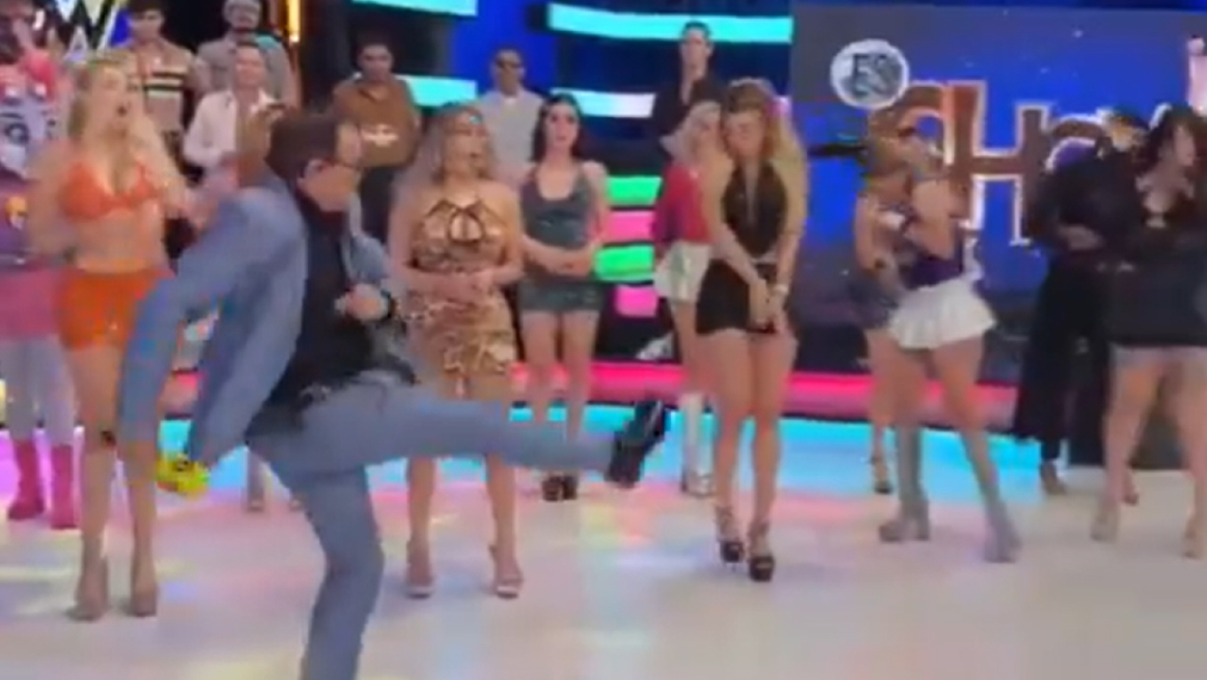 VIDEO: A TV host in Mexico kicked a drone, sending it flying into a model’s face during a live broadcast