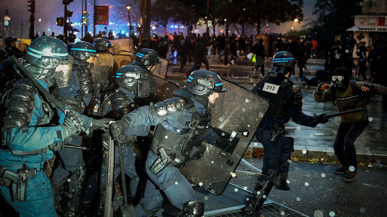 Riots and tear gas in france: “We won’t stop until macron listens”