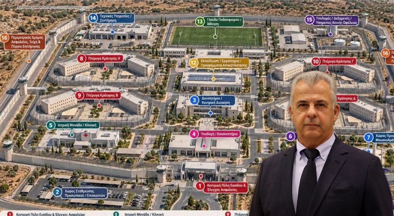Fytiris sees pre-election motives behind the criticism of the model of the new Central Prison