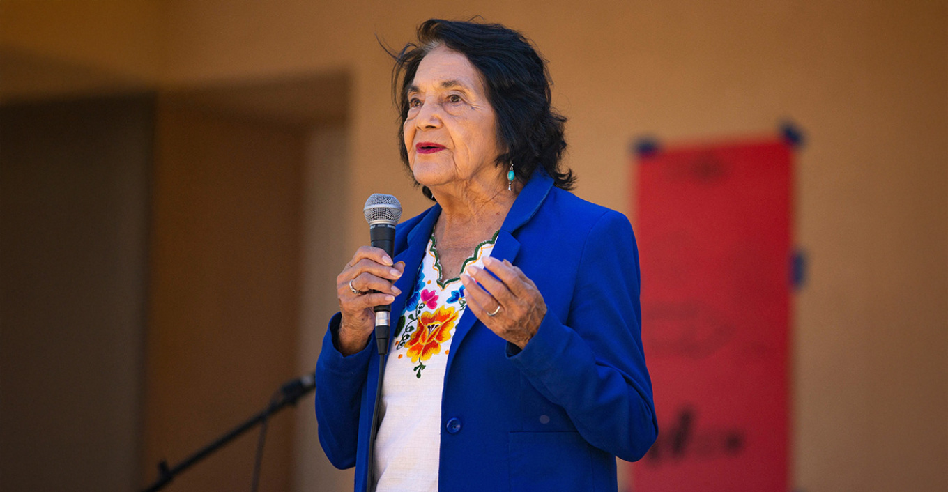 Dolores Huerta, an iconic figure in the American labor movement, has “passed away”