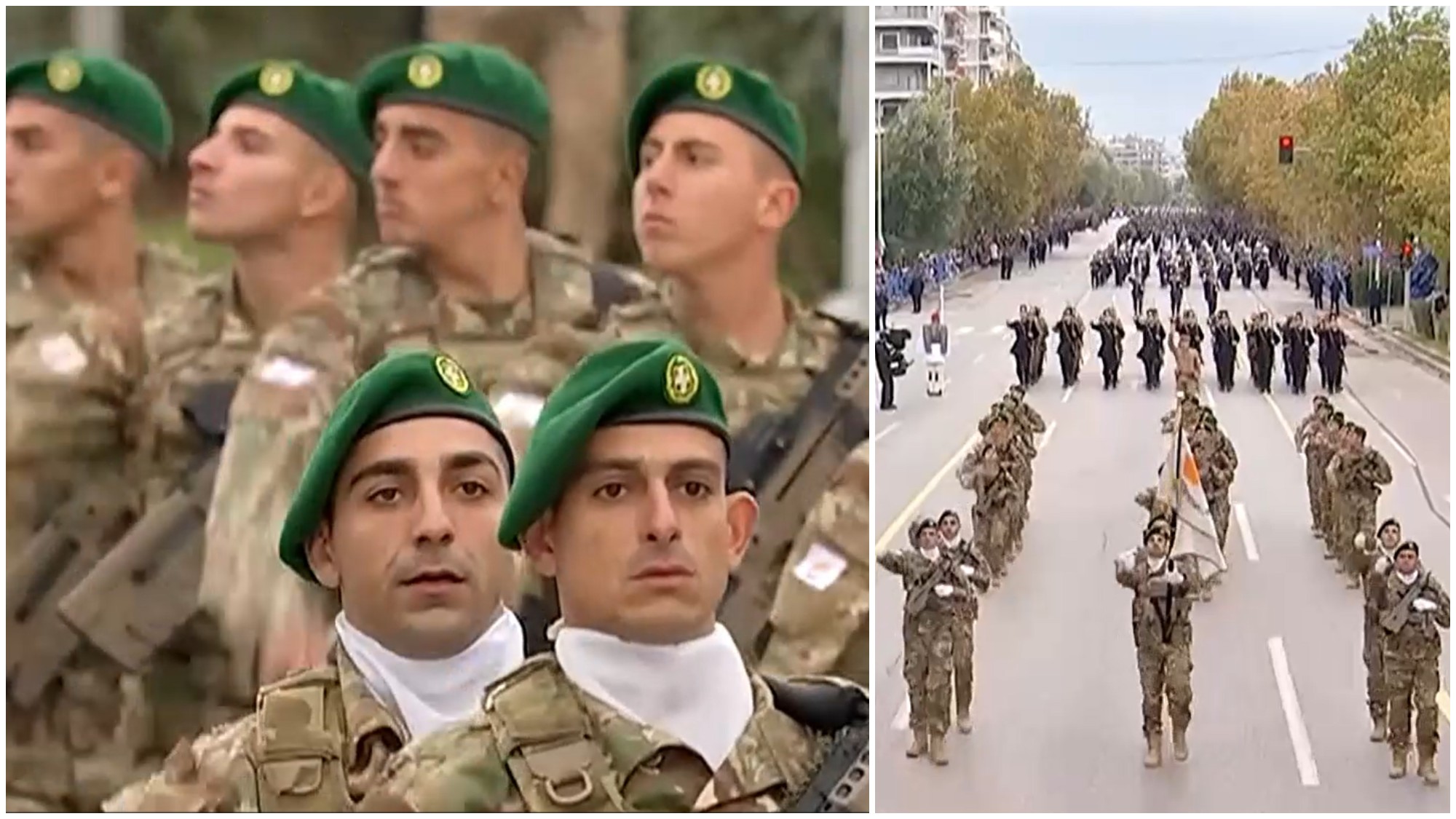 VIDEO: For the first time, a National Guard contingent featuring a Commando Platoon marches in the Thessaloniki parade