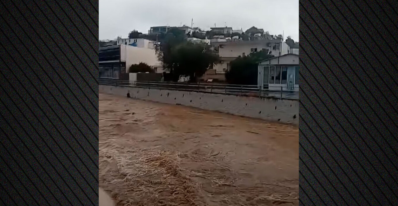 Deadly storm: Man swept away by floodwaters in his car in rhodes