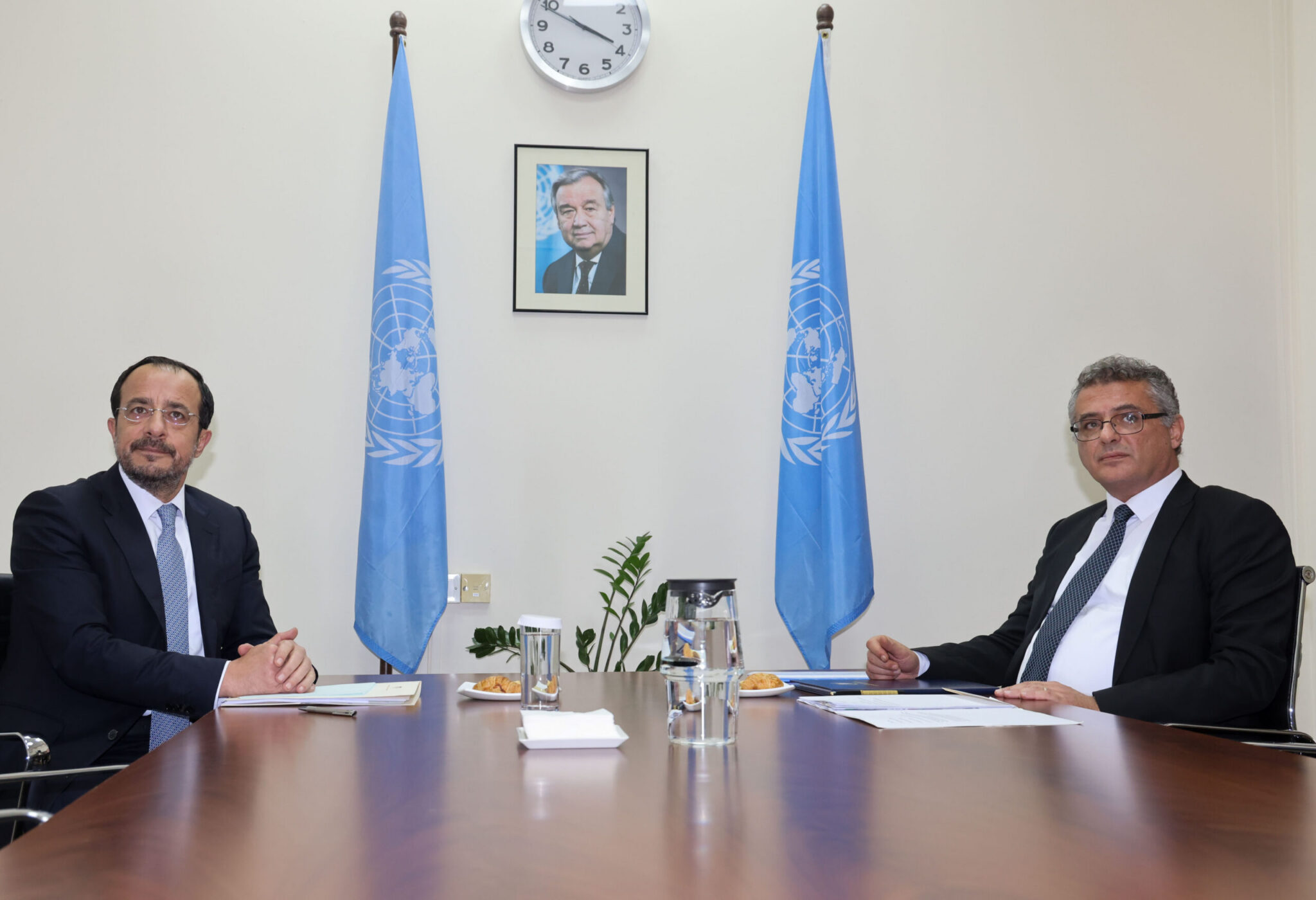 Christodoulides and Erciyuman met at Pyla and agreed to attend a bicommunal festival